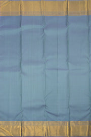 Greyish Blue Pure Zari Bridal Kanjivaram Silk Saree 10063062