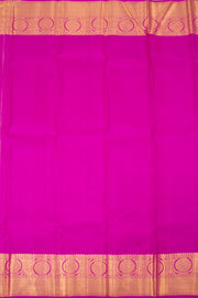 Pink Shot Orange Jacquard Pure Zari Kanjivaram Silk Saree 10063079