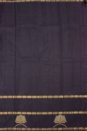 Purple Handloom Pure Zari Jacquard Kanjivaram Silk Saree 10063125