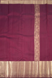Burgundy Pure Zari Kanjivaram Silk Saree 10063138