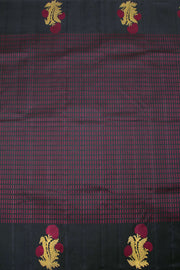 Black Pure Zari Kanjivaram Silk Saree 10063141