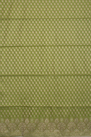 Green Banarasi Cotton 3-Piece Salwar Suit Material - Avishya