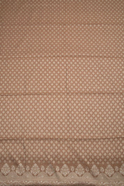 Brown Banarasi Cotton 3-Piece Salwar Suit Material 10063166