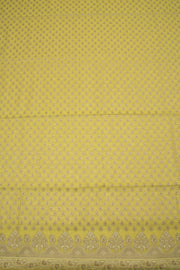 Yellow Banarasi Cotton 3-Piece Salwar Suit Material 10063167