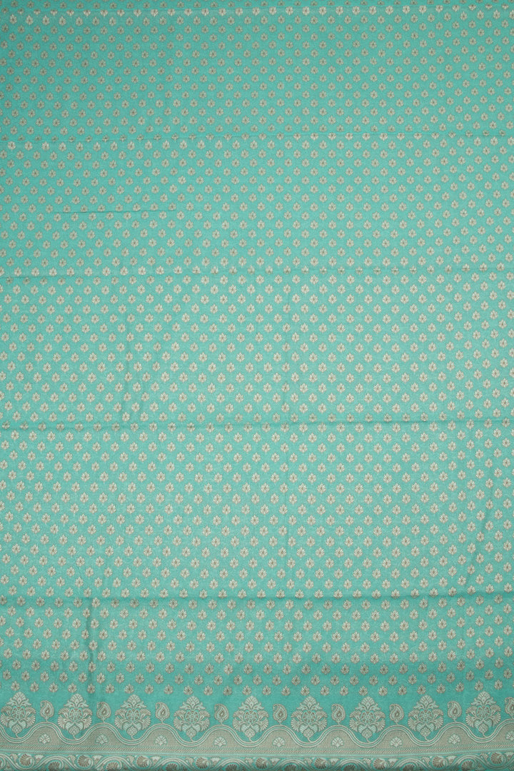 Blue Banarasi Cotton Salwar Suit Material