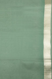 Green Handloom Banarasi Katrua Kora Silk Saree 