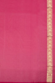 Magenta Handloom Banarasi Katrua Kora Silk Saree 10063186