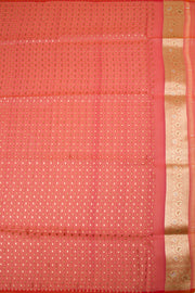 Chilli Red Handloom Banarasi Kora Silk Saree