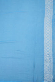 Handcrafted Blue Banarasi Katrua Georgette Saree 