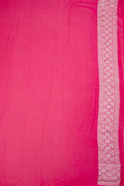 Handcrafted Pink Banarasi Katrua Georgette Saree