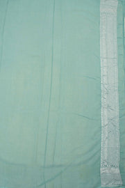 Blue Banarasi Katrua Georgette Saree