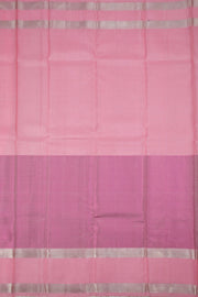 Cream & Pink Handloom Pure Zari Kanjivaram Silk Saree 10063353