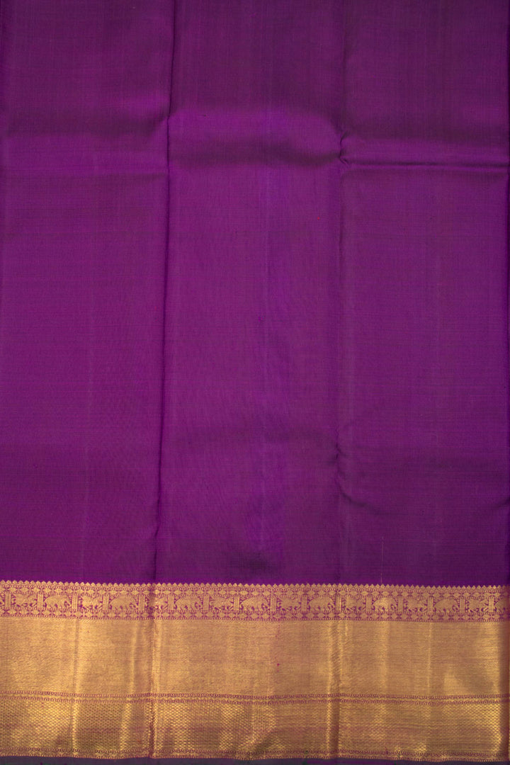 Purple Pure Zari Kanjivaram Silk Saree 