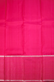 Mango Yellow Pure Zari Korvai Jacquard Kanjivaram Silk Saree 10063402