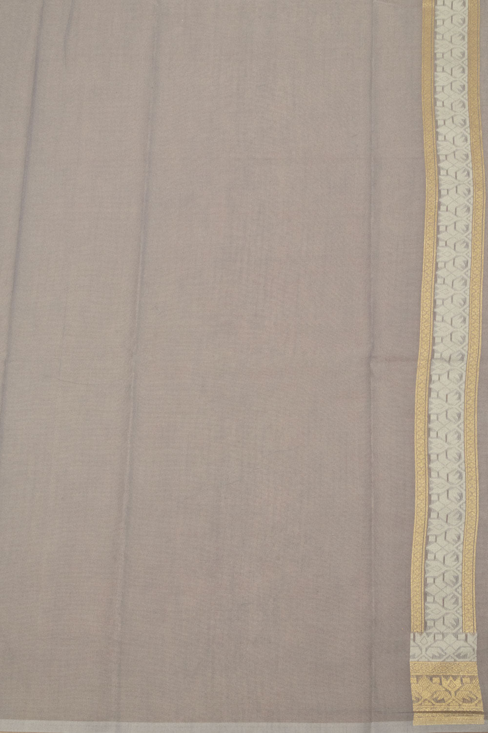 Grey Handloom Banarasi Cotton Saree - Avishya