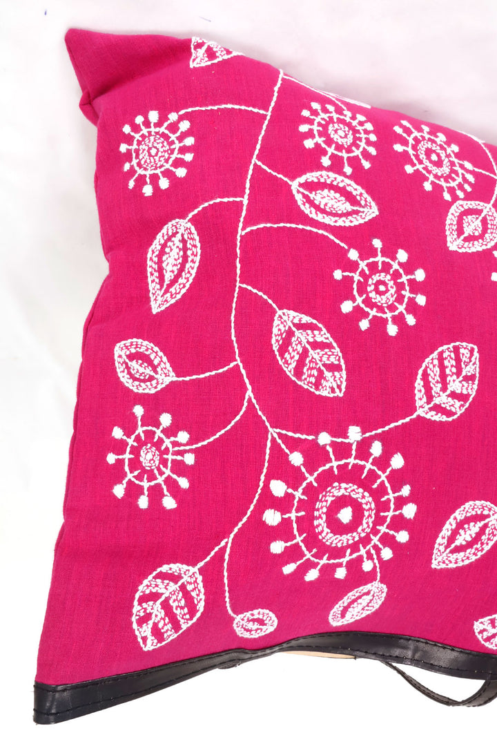Pink Kantha Embroidery Hand bag 10063527