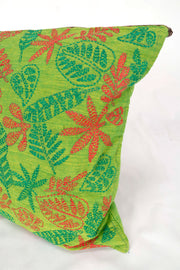 Green Kantha Embroidery Hand bag 10063538