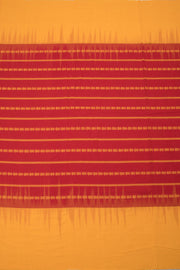 Red with Yellow Handloom Dhaniakhali Cotton Saree - 10063562
