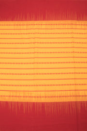 Yellow with Red Handloom Dhaniakhali Cotton Saree - Avishya