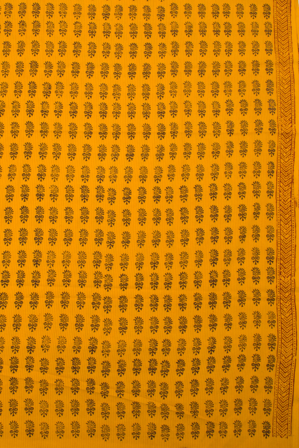 Mustard Yellow Bagh Printed Cotton 3-Piece Salwar Suit Material 10063566