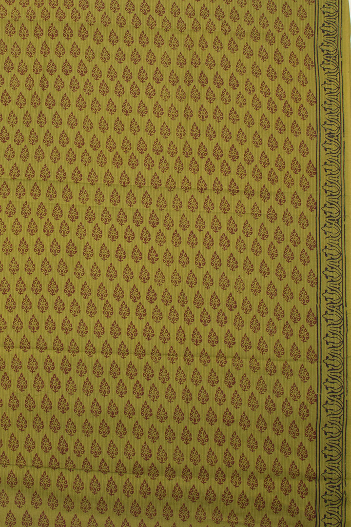 Green Bagh Printed Cotton 3-Piece Salwar Suit Material 10063584