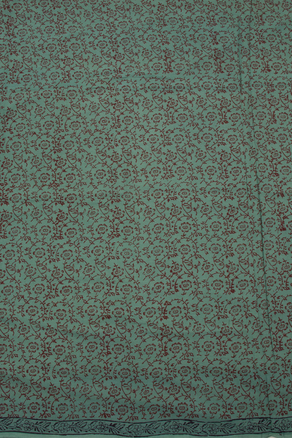 Virdian Green Bagh Printed Cotton 3-Piece Salwar Suit Material 10063590