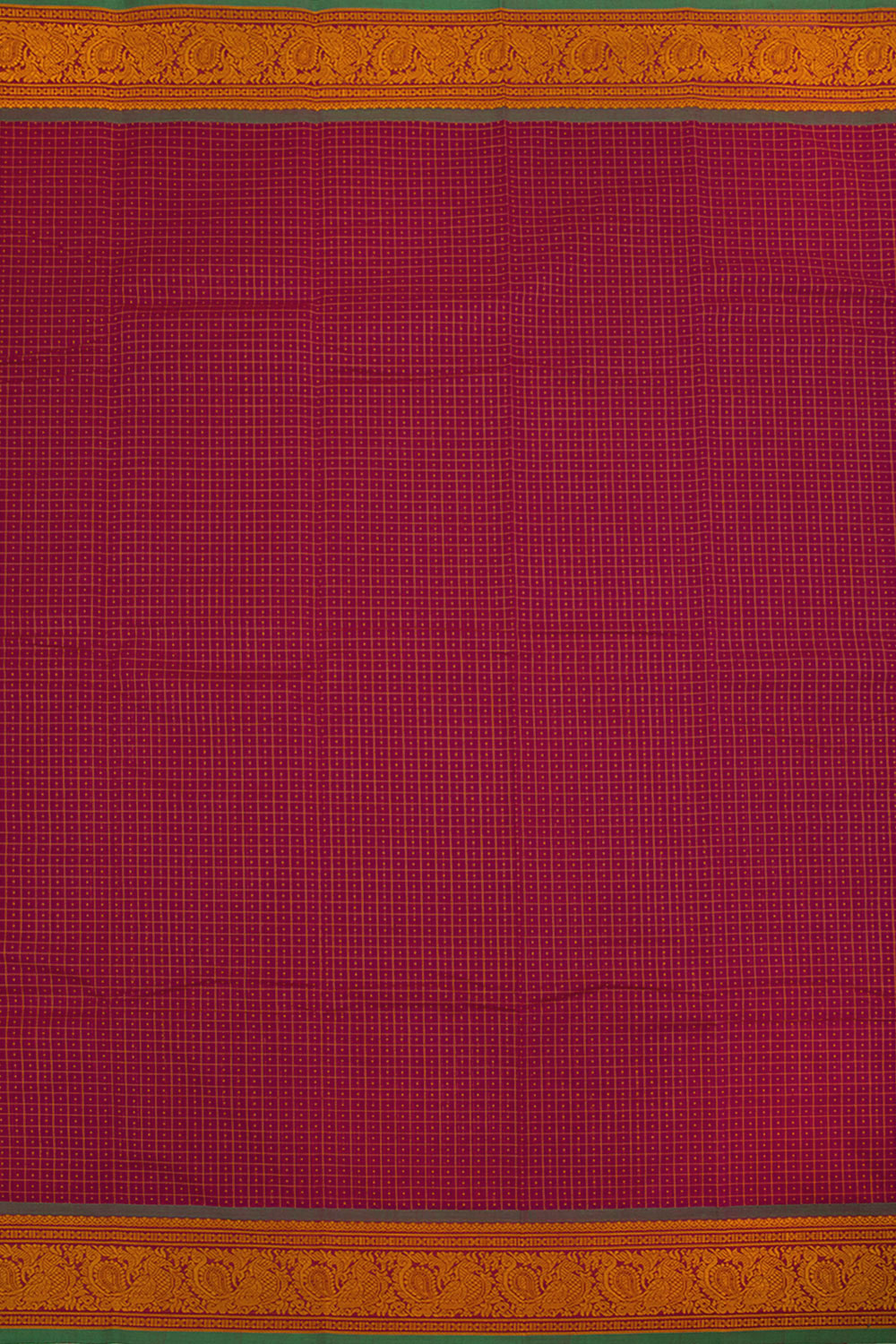 Cherry Pink Handloom Kanchi Cotton Saree 10063652