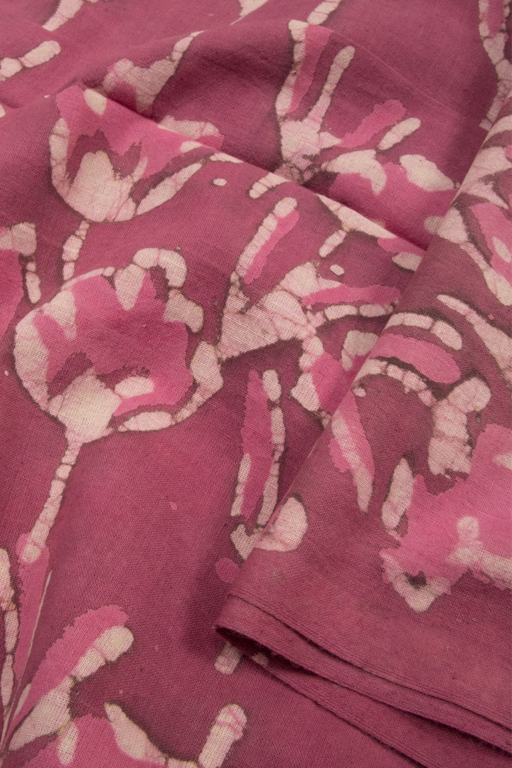 Pink Dabu Printed Cotton Salwar Suit Material 10063706