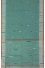 Grey Handloom Bengal Tant Cotton Saree - Avishya