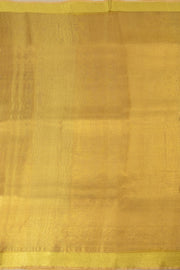 Golden Yellow Handloom Bengal Tant Cotton Saree - Avishya