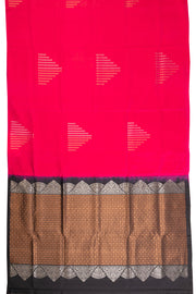 Hot Red Kanjivaram Soft Silk Saree-Avishya