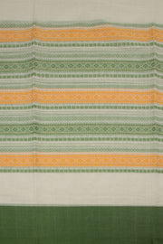 Off White Handloom Dhaniakhali Cotton Saree 10063786