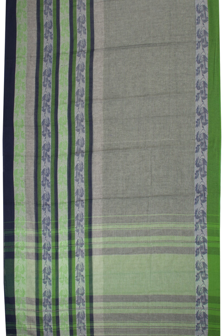 Grey Handloom Dhaniakhali Cotton Saree 10063788