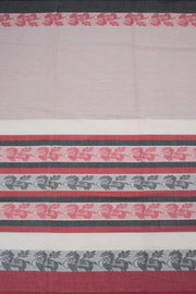 Offwhite Handloom Dhaniakhali Cotton Saree 10063791