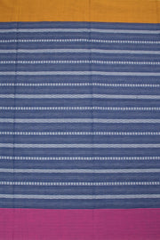 Lapis Blue Handloom Dhaniakhali Cotton Saree 10063793