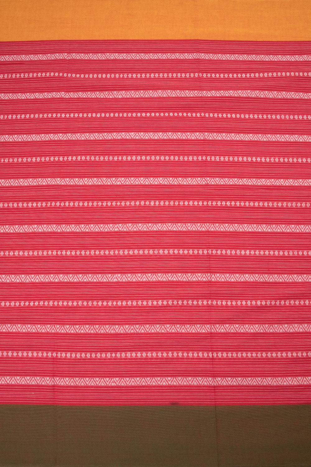 Amaranth Red Handloom Dhaniakhali Cotton Saree 10063795