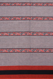 Nobel Grey Handloom Dhaniakhali Cotton Saree 10063804