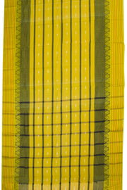Yellow Handloom Dhaniakhali Cotton Saree - Avishya