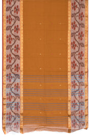 Copper Brown Handloom Dhaniakhali Cotton Saree 10063816