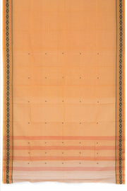 Light Orange Handloom Dhaniakhali Cotton Saree 10063817