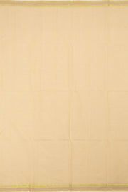 Off White Handloom Maheshwari Silk Cotton Saree  - Avishya