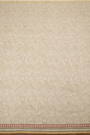 Off White Printed Chanderi Silk Cotton Saree - Avishya