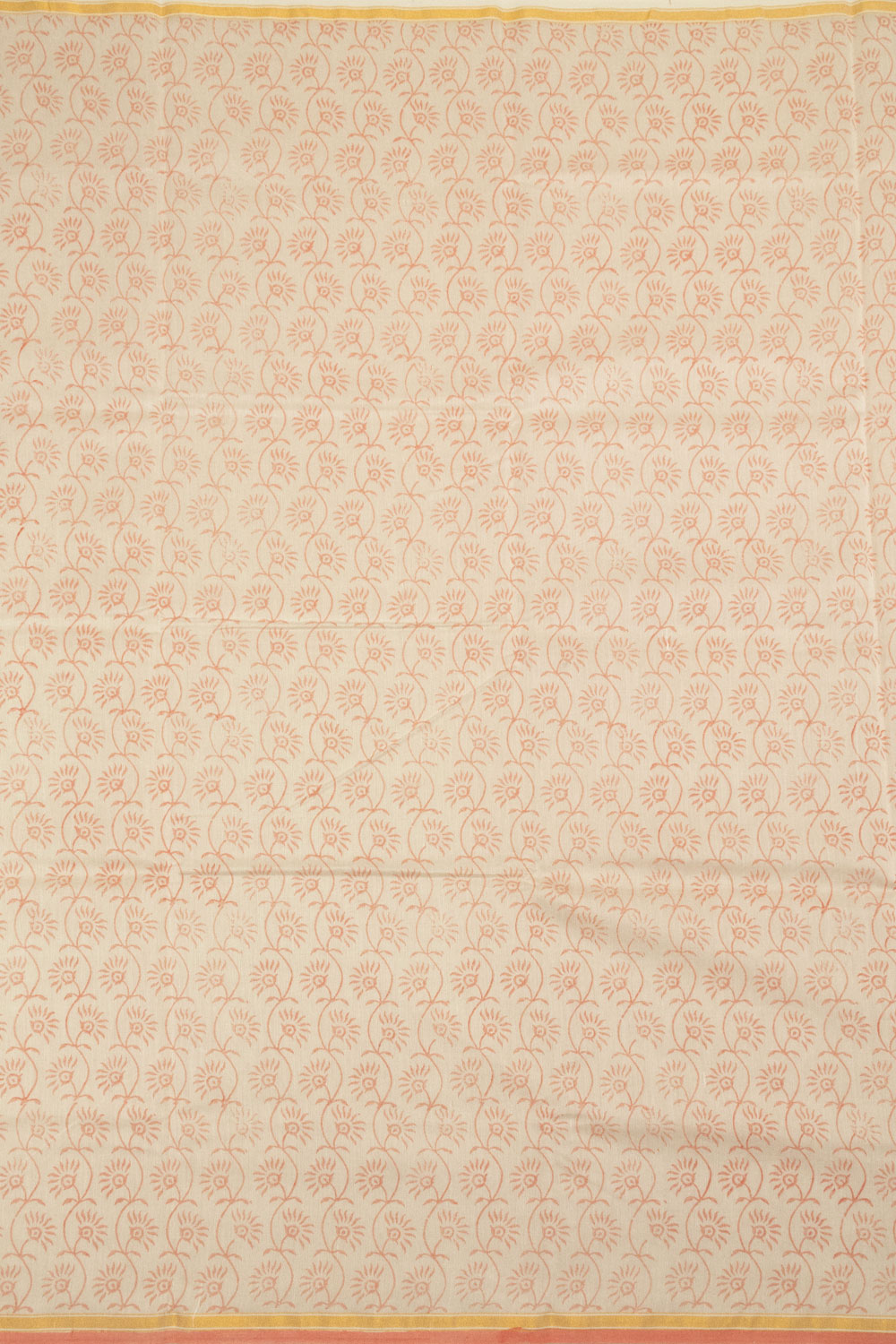 Beige Printed Chanderi Silk Cotton Saree - Avishya