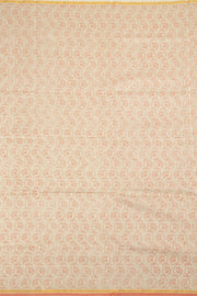 Beige Printed Chanderi Silk Cotton Saree - Avishya