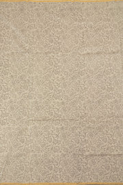 Off White Printed Handloom Chanderi Silk Cotton Saree - Avishya