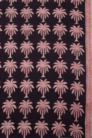 Black & White Bagh Printed Cotton 3-Piece Salwar Suit Material - 10063879