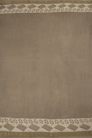 Grey Akola Dabu Printed Saree - Avishya 