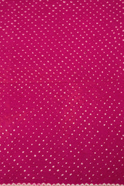 Red Handwoven Bandhani Modal Saree - Avishya