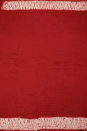 Red Handwoven Bandhani Modal Saree 10063905