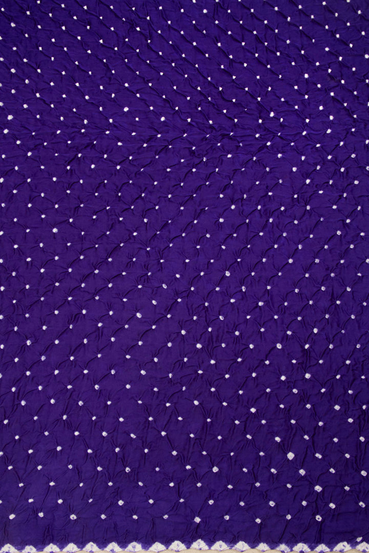 Purple Handwoven Bandhani Modal Saree 10063910